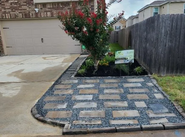 Custom landscaping services for year-round maintenance in Houston, TX by Design Yard Services