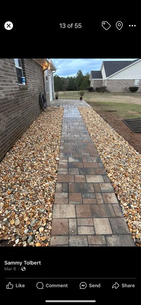 Custom garden landscaping for residential properties in Loxley, AL by Designer Landscaping