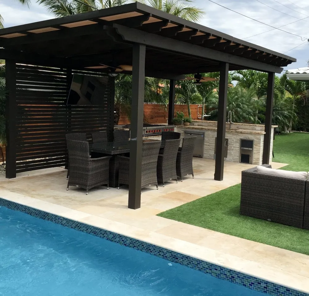 Expert landscape installation with custom design across Miami, FL - Designer Patio