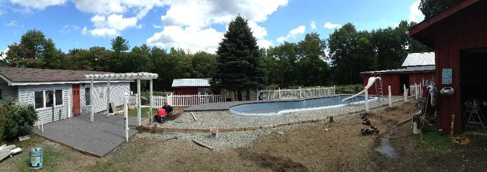 Trusted lawn mowing service with custom design in Moscow, PA by Designer Pool Company