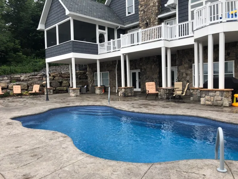Custom garden landscaping for residential properties across Moscow, PA - Designer Pool Company