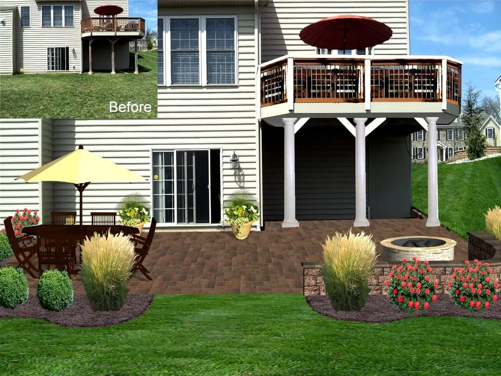 Local outdoor landscaping near you in Zieglerville, PA by Designs by Rich
