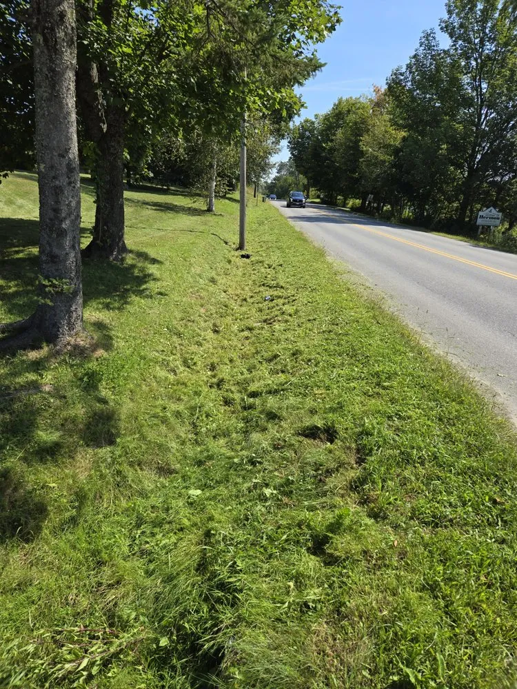 Custom garden landscaping with custom design in Clifton, ME by Deslandes Property Maintenance