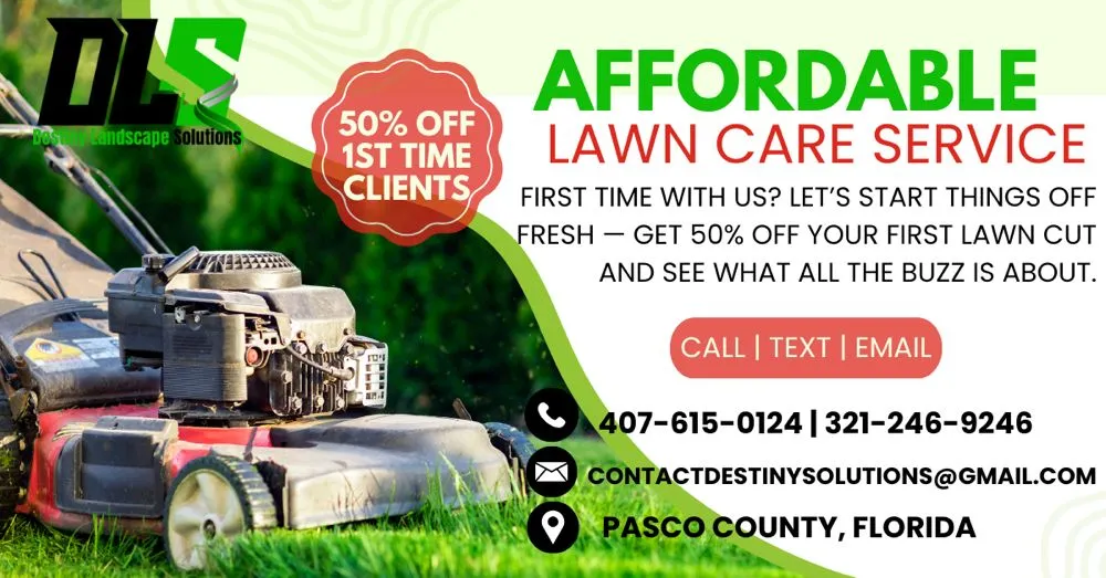 Trusted outdoor landscaping for year-round maintenance in Clewiston, FL by Destiny Landscape Solutions