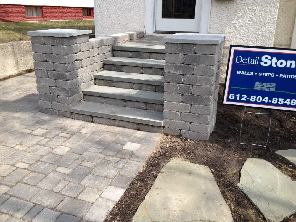 Local lawn mowing service for outdoor upgrades across Farmington, MN - Detail Stone