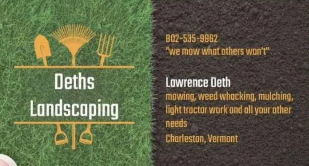 Custom yard cleanup service in Charleston, VT by Deths landscaping