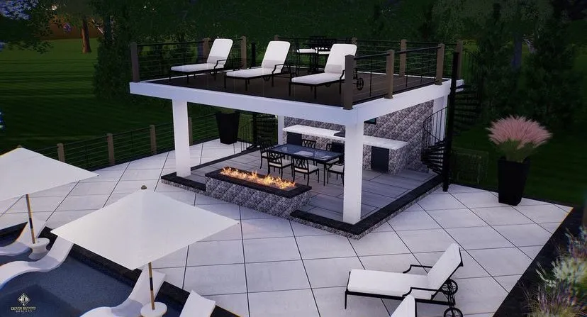 Expert residential landscaping for homes in Centerport, NY by Devin Beyond Designs