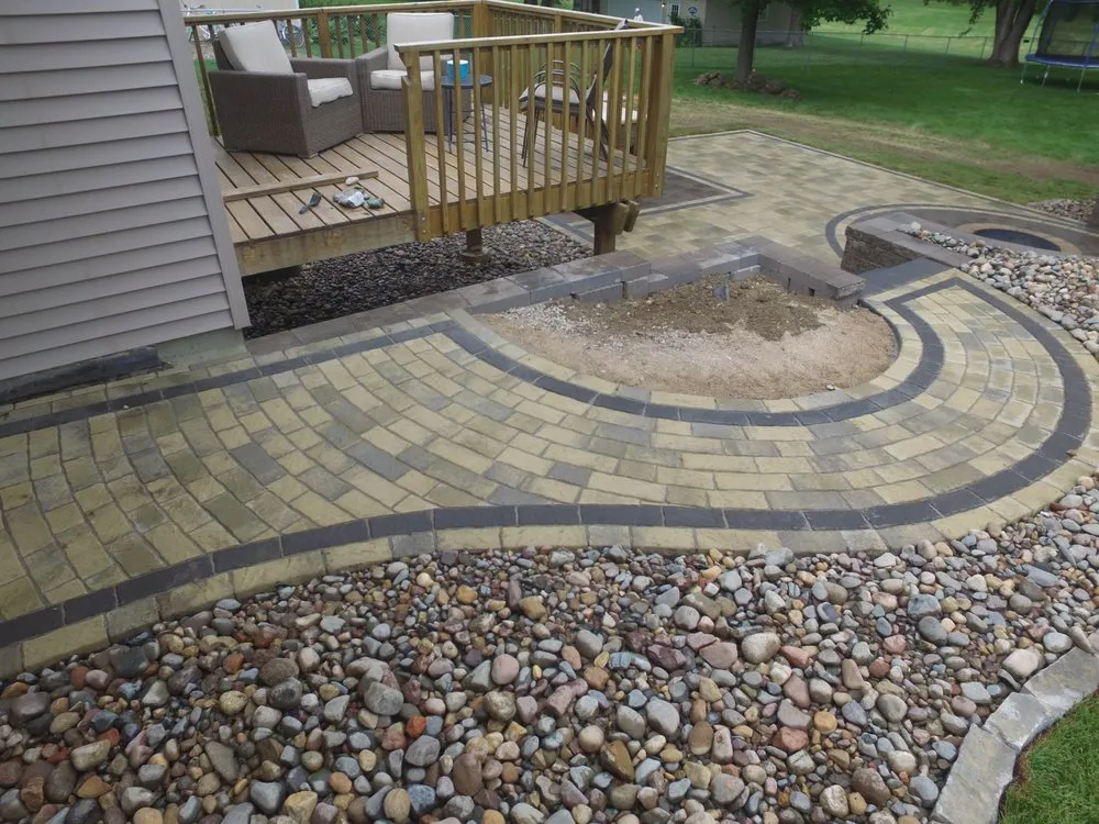 Expert yard cleanup service with custom design across Lakeville, MN - Devine Design Hardscapes