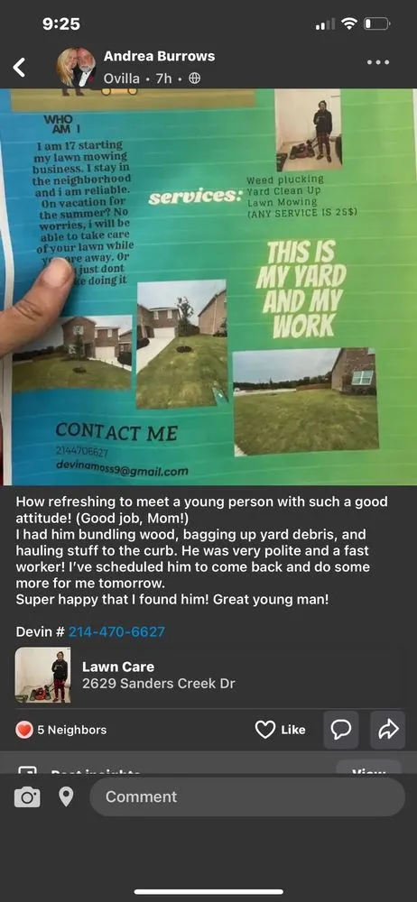 Top-rated landscaping services in Glenn Heights, TX - Devins Lawn Mowing Care