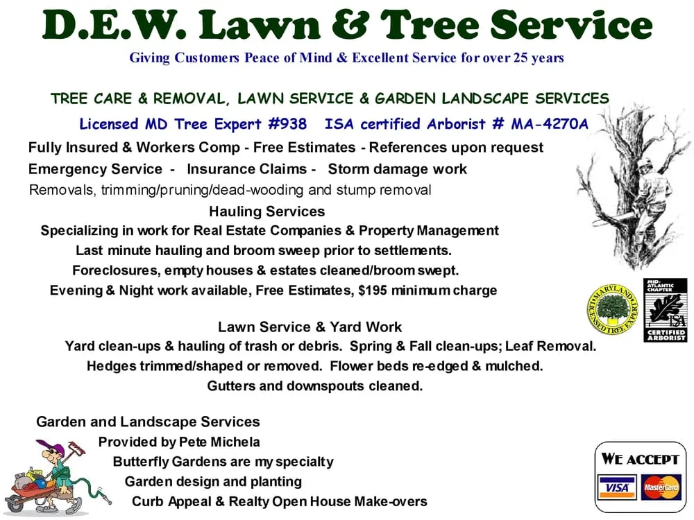 Custom landscaping services in Clarksburg, MD - DEW Lawn & Tree Service