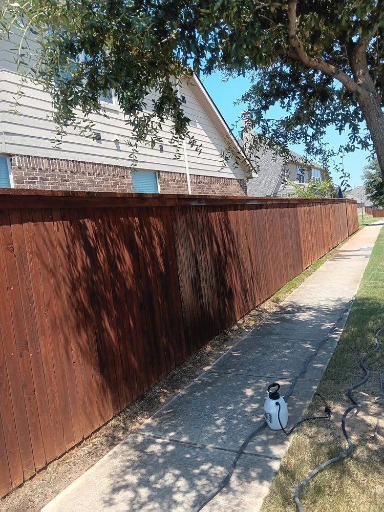 Custom landscape design with custom design in Denton, TX by Dewayne's Property Management