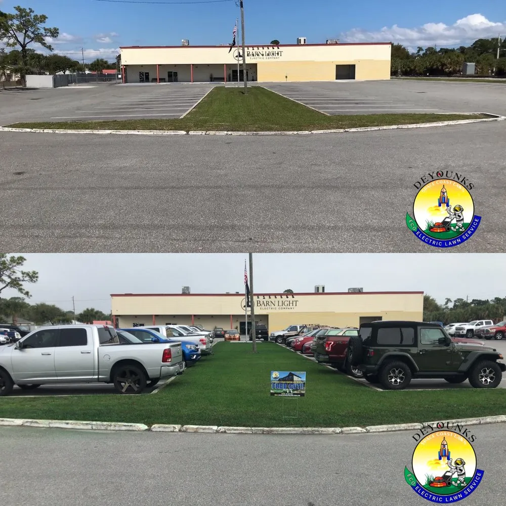 Affordable outdoor landscaping in Titusville, FL by Deyounks Space Coast Lawn - ElectricCare