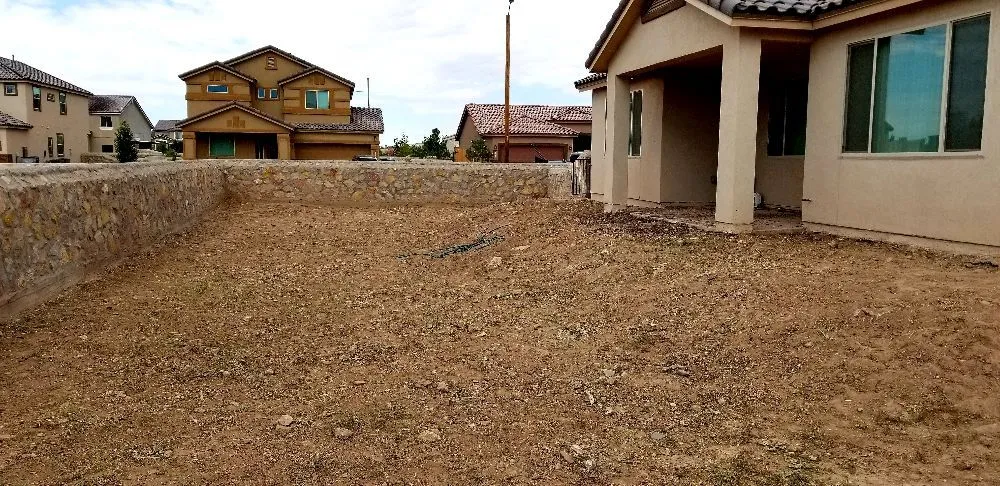 Custom yard cleanup service in El Paso, TX by Dezert Ratz Landscape & Fabrication