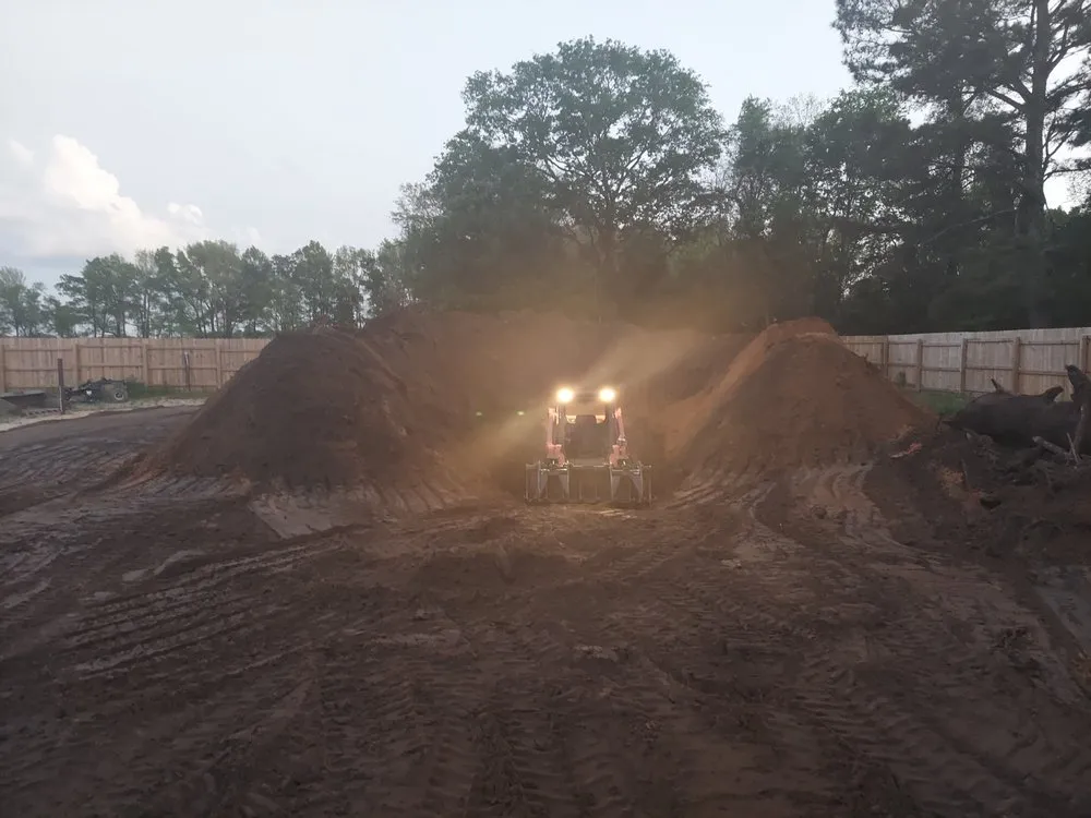 Professional garden landscaping for homes in Godwin, NC by DFC Industries