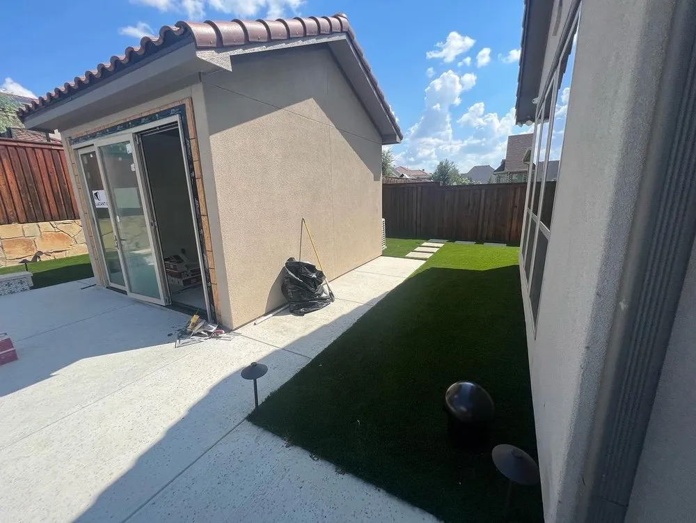 Top-rated garden landscaping with custom design in Garland, TX by DFW Modesto's Concrete