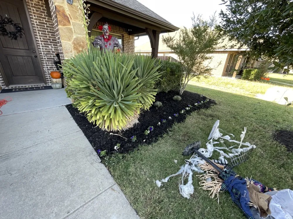 Custom garden landscaping for residential properties in Fort Worth, TX by DGO Landscaping & Irrigation