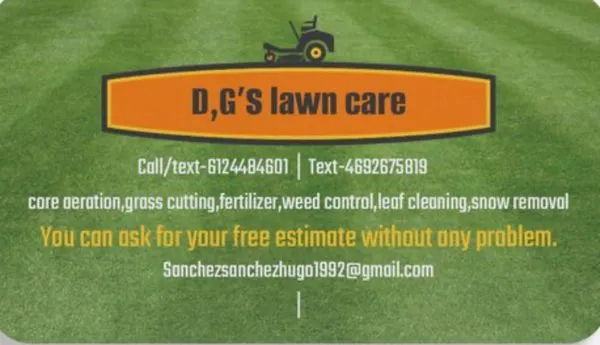 DG’s Snow Removal and Lawn Mower Service Logo