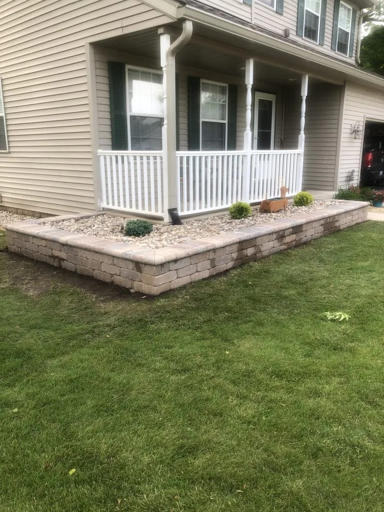 Local landscape installation in Rockford, IL by DH Landscape Services