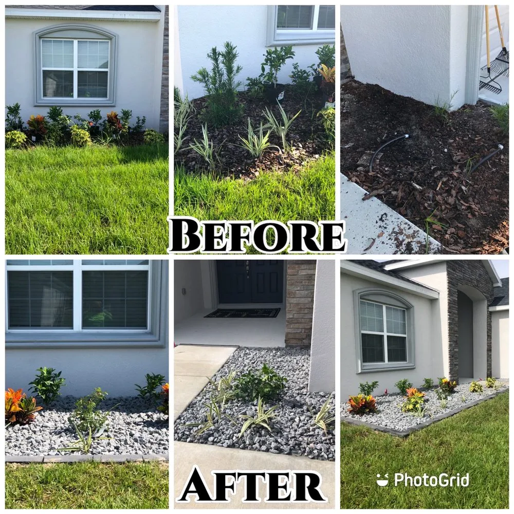 Top-rated garden landscaping with custom design across Winter Haven, FL - D&H Lawn care and pressure washing services
