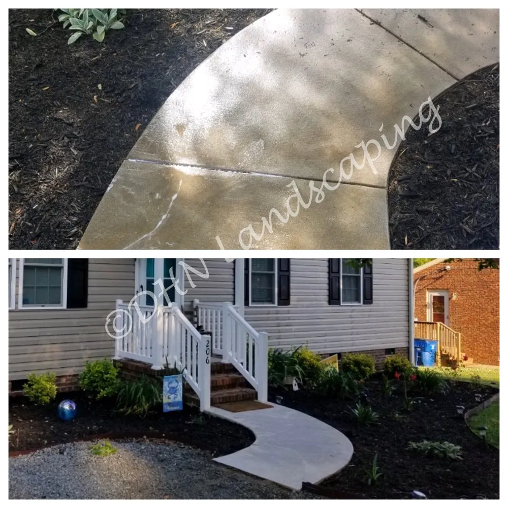 Affordable yard cleanup service with custom design in Gibsonville, NC by DHN Landscapes & Properties