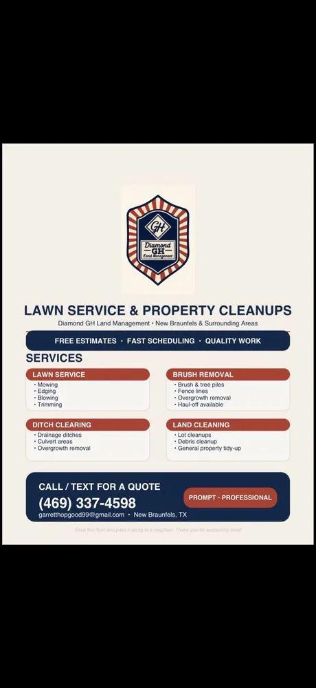 Top-rated residential landscaping for residential properties across New Braunfels, TX - Diamond GH Land Management