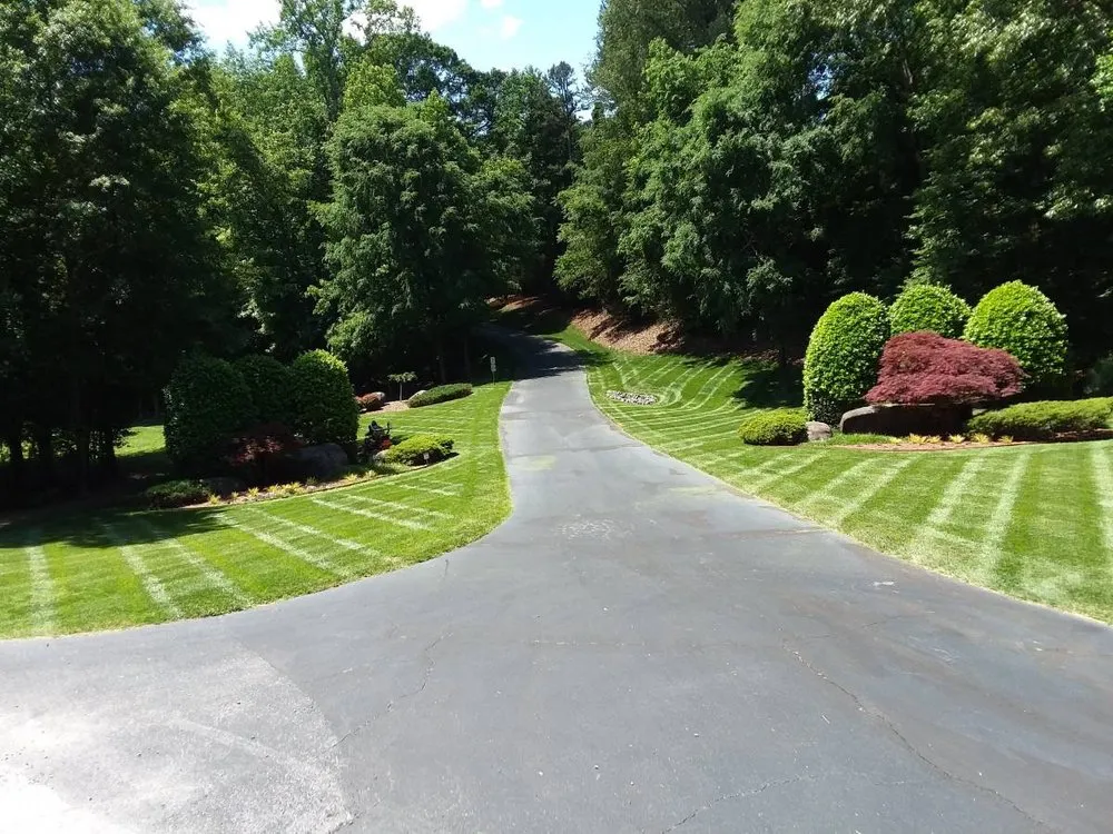 Custom landscape installation in Charlotte, NC by Diamond Landscape & Lawn Maintenance