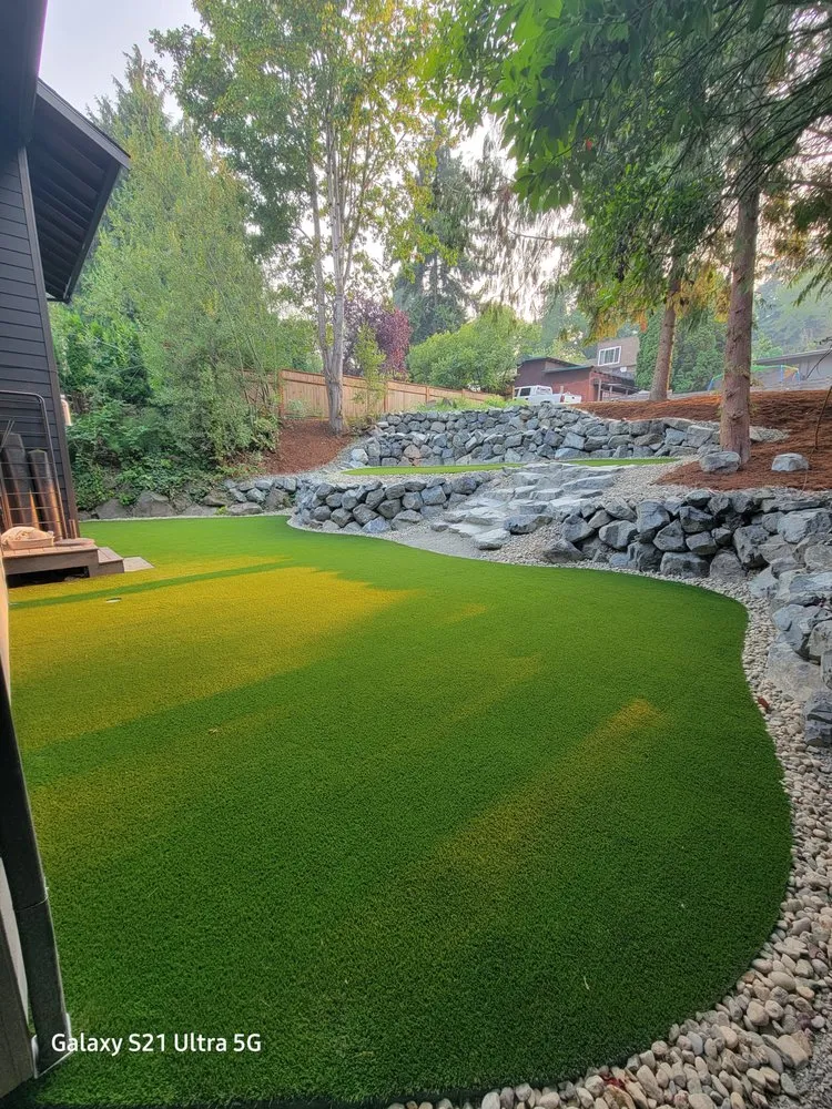 Local landscape installation with custom design across Lake Stevens, WA - Diamond lane construction