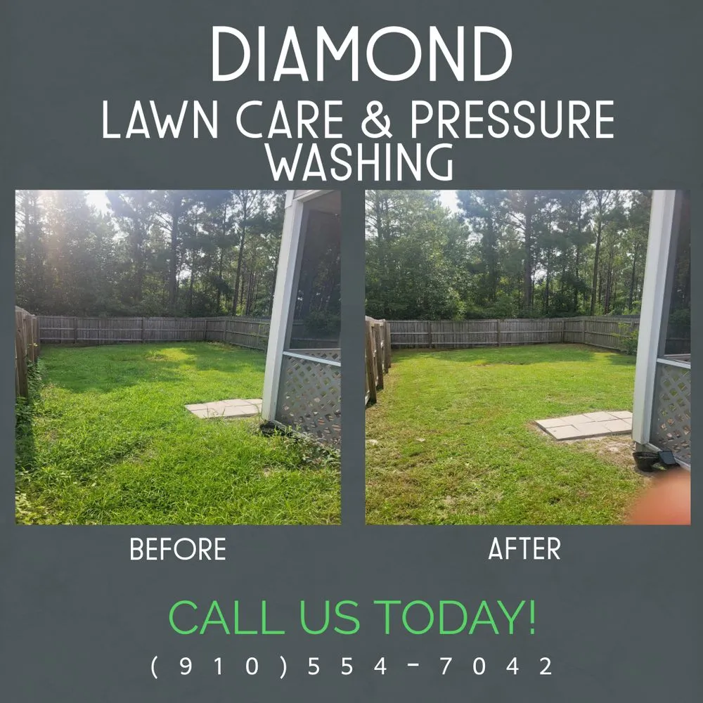 Trusted yard cleanup service near you in Jacksonville, NC by Diamond Lawn Care & Pressure Washing