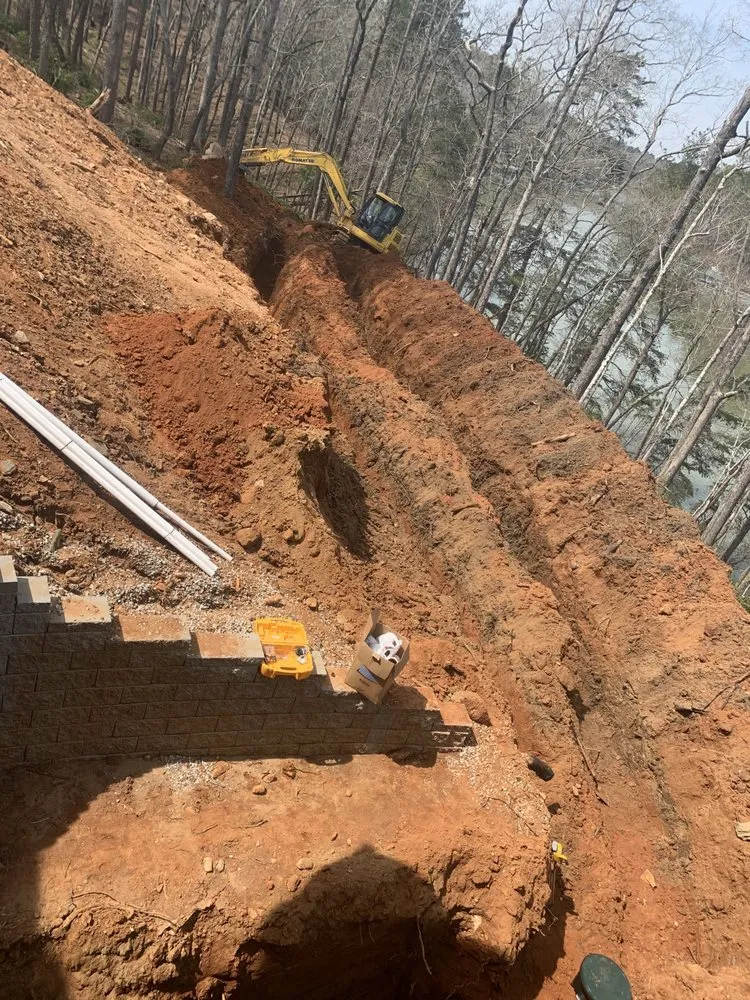 Custom landscaping services for beautiful yards in Hartwell, GA by Diamond M Grading & Construction