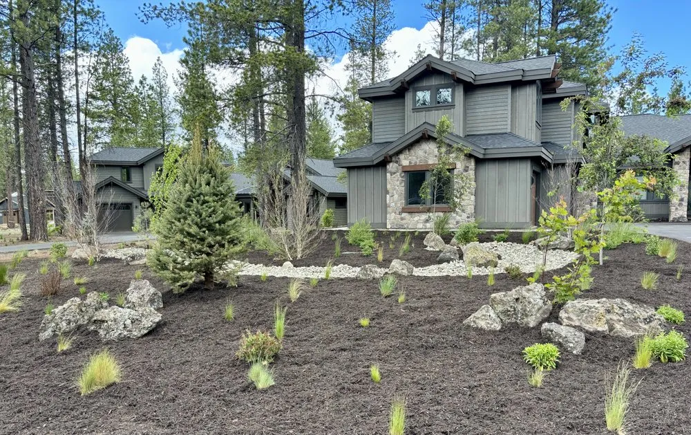 Professional landscape installation for homes in Bend, OR by Diamond Peak Landscape & Irrigation