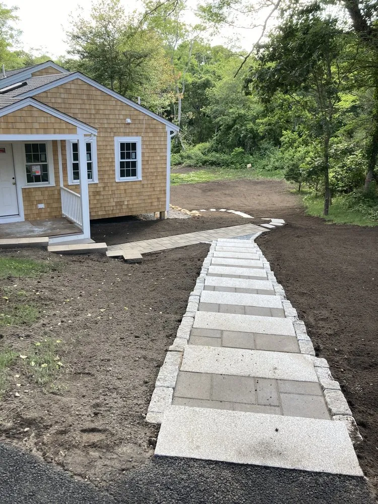 Professional landscape design in Mashpee, MA by Diamond Touch Masonry