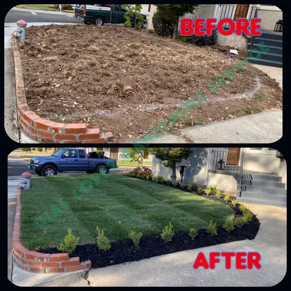 Professional landscape installation in Sacramento, CA - Dias Lopez Gardening Service