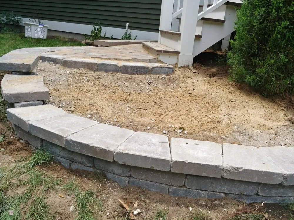 Custom yard cleanup service with custom design in Holland, MI by Diaz Landscape