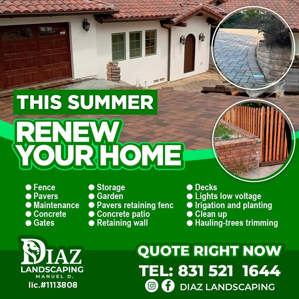 Professional outdoor landscaping for homes across Seaside, CA - Diaz Landscaping