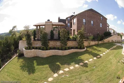 Custom landscape design in Austin, TX by Diaz Lawn