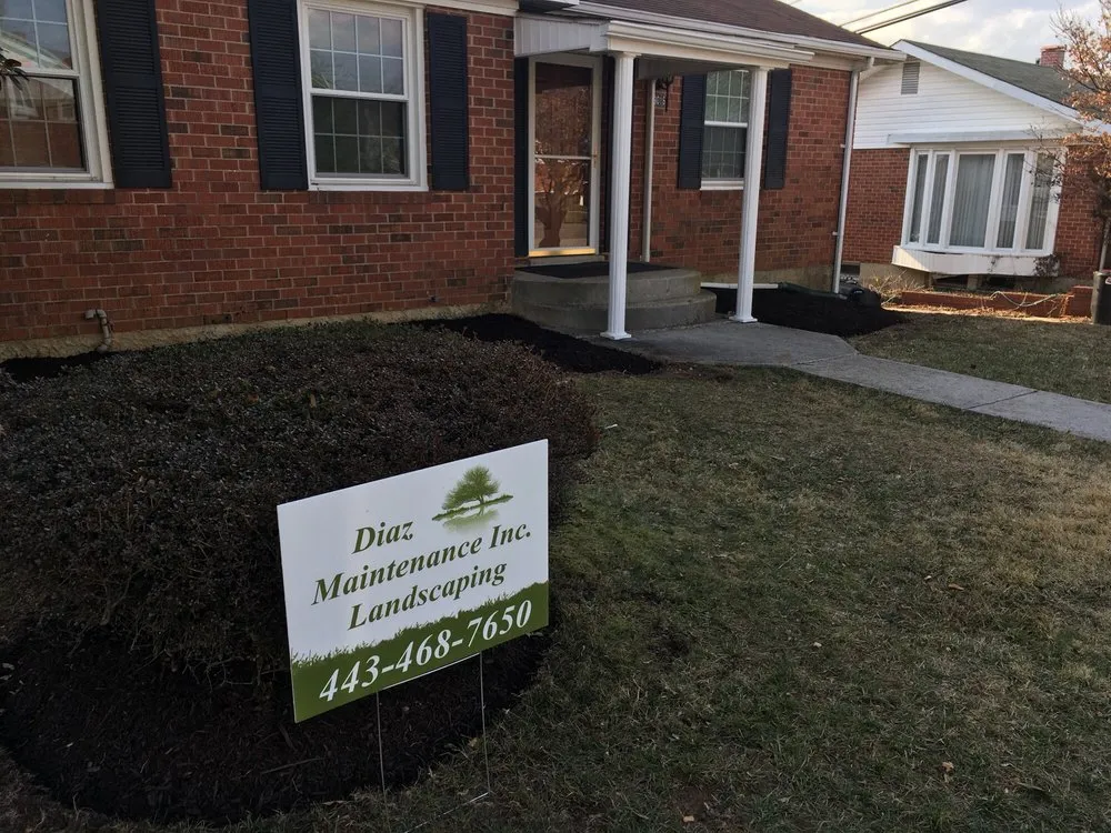Expert landscape design in Nottingham, MD by Diaz Maintenance