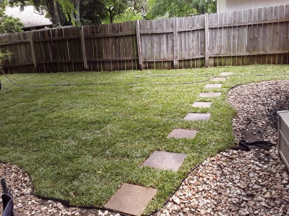 Professional landscape installation for beautiful yards in Kyle, TX by Diaz Trimming Services