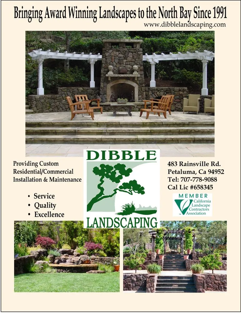 Trusted residential landscaping for outdoor upgrades in Petaluma, CA by Dibble Landscaping