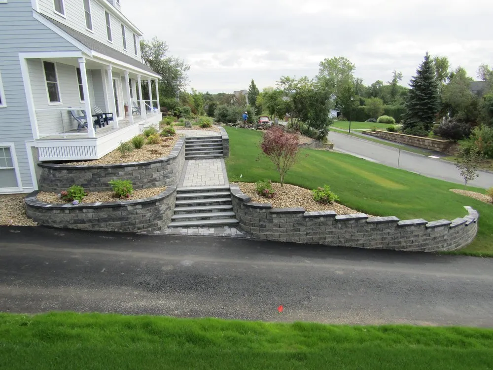 Custom landscape installation in Middleton, MA - Dicicco Landscape & Irrigation