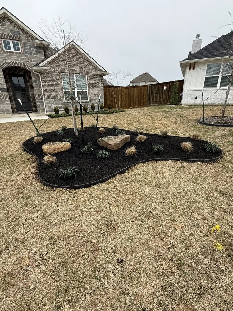 Custom residential landscaping for beautiful yards in College Station, TX by Dickerson Landscaping
