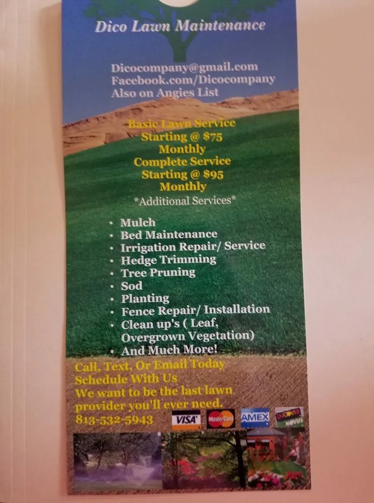 Reliable landscaping services in Tampa, FL - Dico Lawn Maintenance