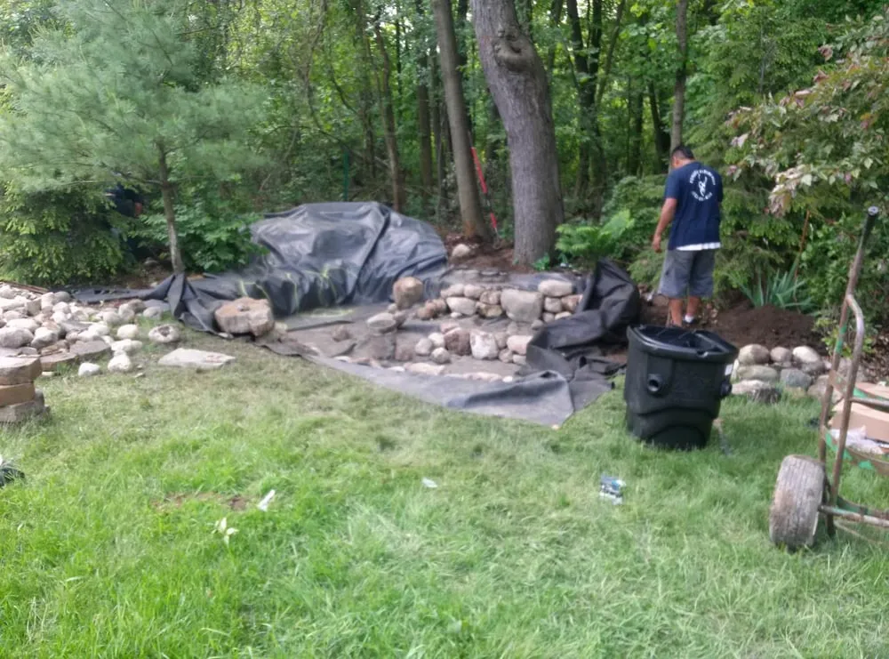 Custom outdoor landscaping near you in Roseville, MI by Diegos Landscaping LLC