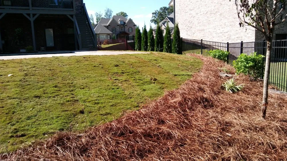 Affordable landscape installation with custom design in Loganville, GA by Diego's Lanscaping