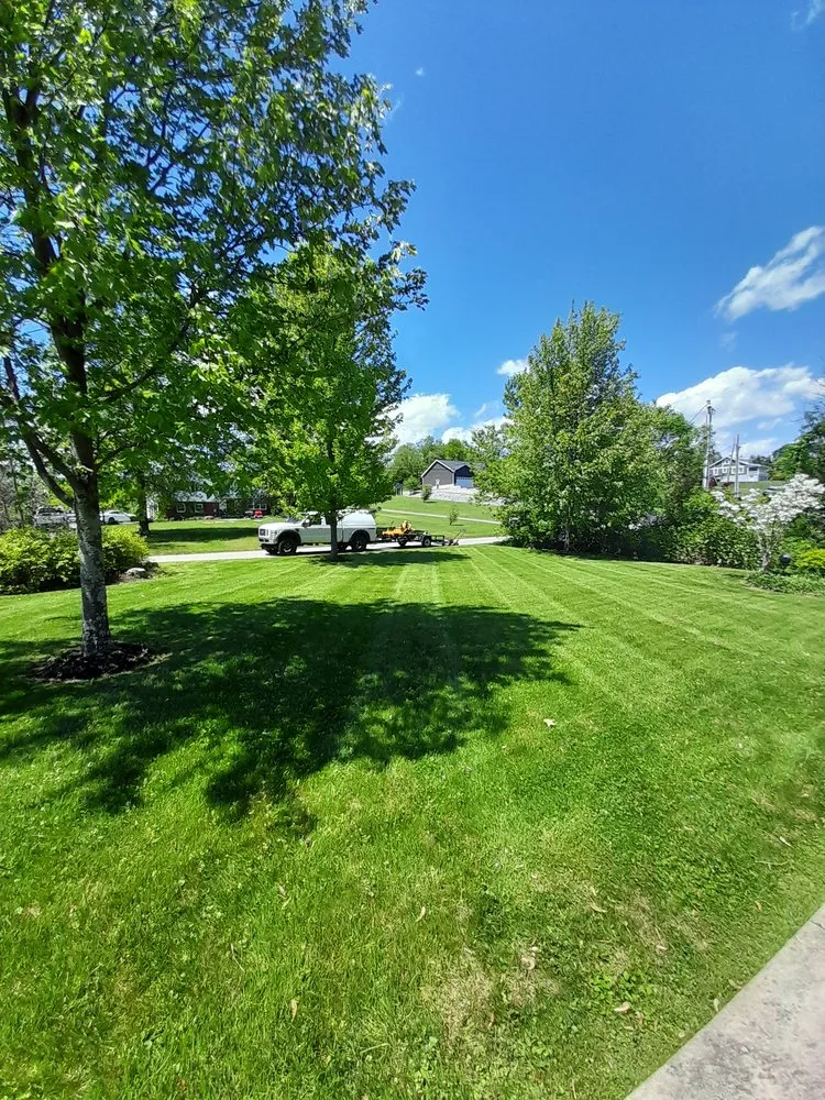 Professional lawn mowing service for residential properties in Altoona, PA by Diesel's Landscaping & Snow Removal