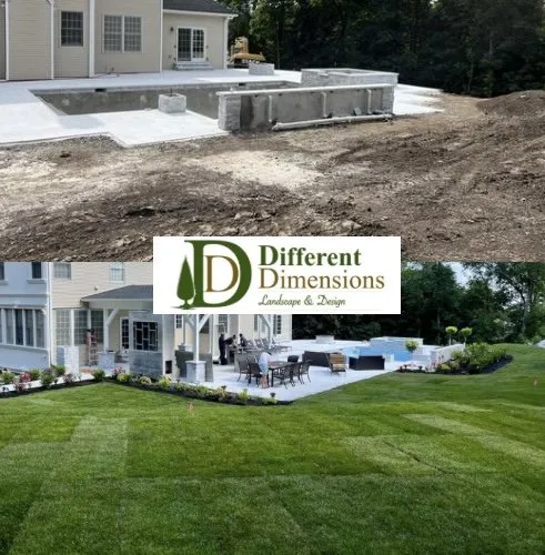 Professional garden landscaping for homes in Wayne, NJ by Different Dimensions