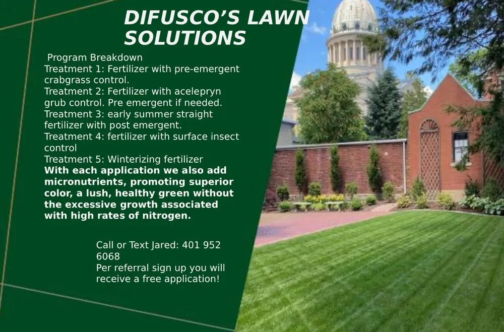 Reliable lawn mowing service with custom design in Cranston, RI by DiFusco’s lawn solutions