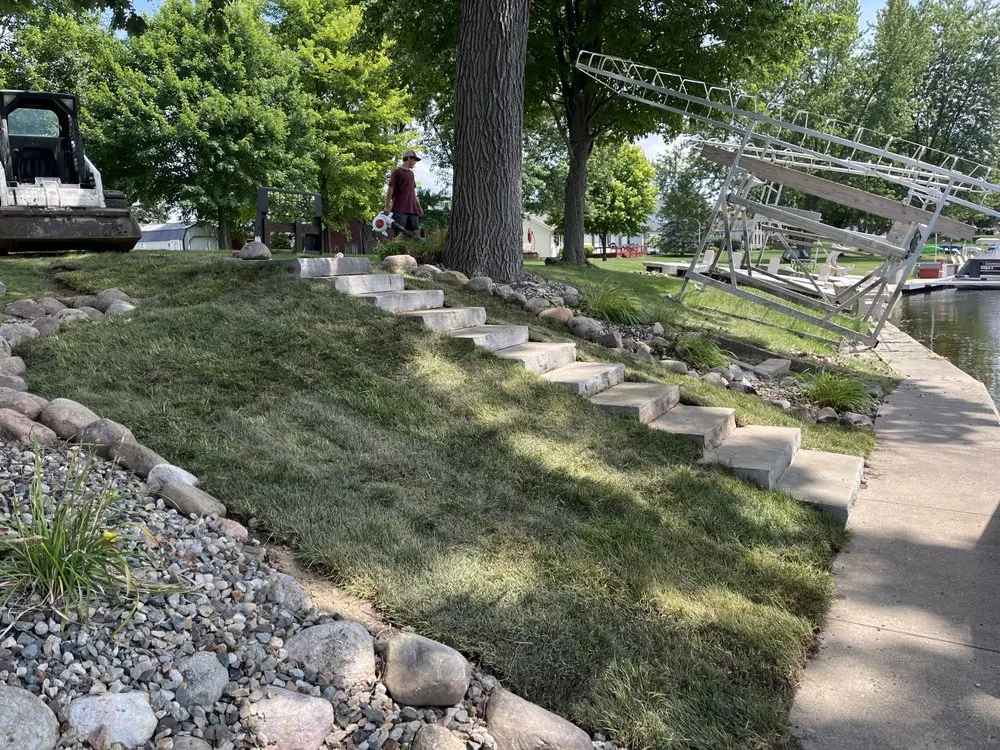Affordable landscape installation near you in Auburn, IN by Dig And Pour Construction