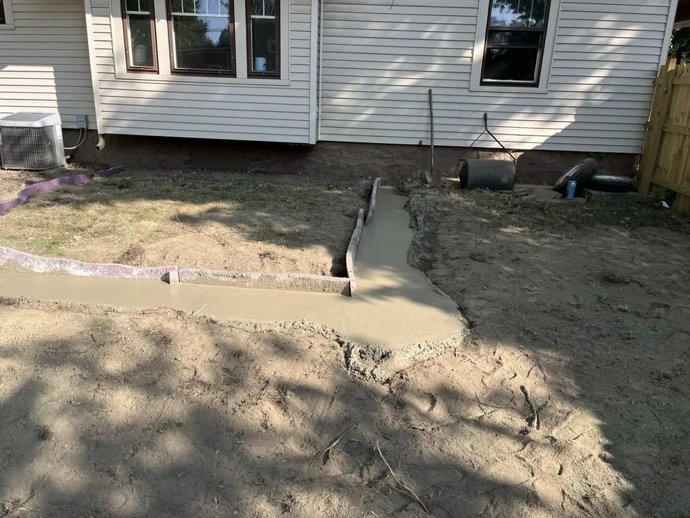 Professional outdoor landscaping for residential properties in Auburn, IN by Dig And Pour Construction