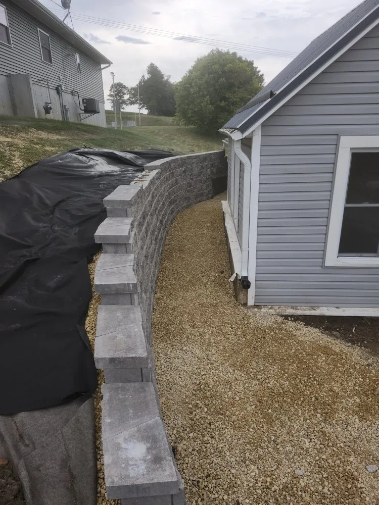 Custom landscape installation in Boscobel, WI by Dig Industries