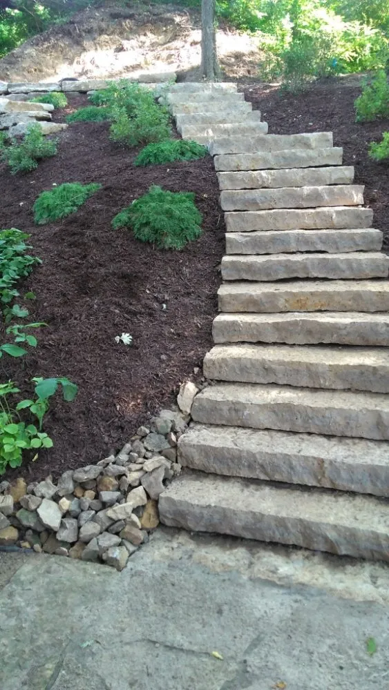 Professional landscape installation for beautiful yards in Boscobel, WI by Dig Industries